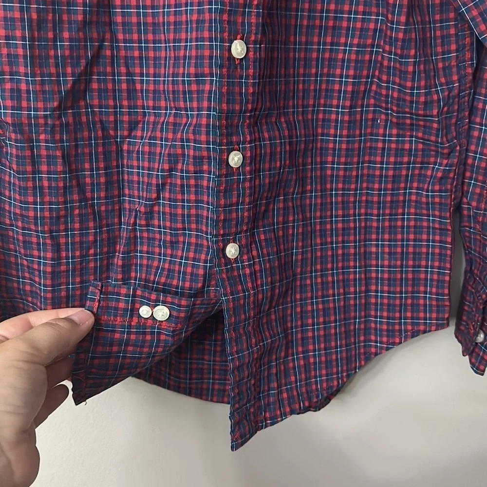 Ralph Lauren Long Sleeve Plaid Button Down Size Small 8